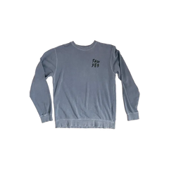 Sawyer Logo Crew - Blue Gray