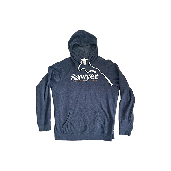Sawyer Logo Hoodie - Blue Gray